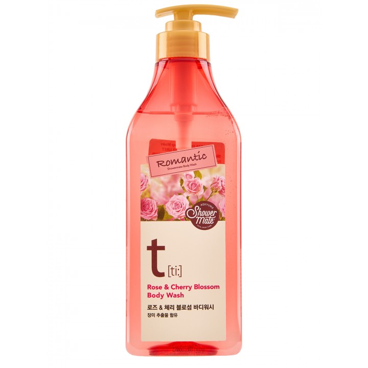 Shower Mate Body Wash Гель для душа "Роза и вишневый цвет" 550 мл