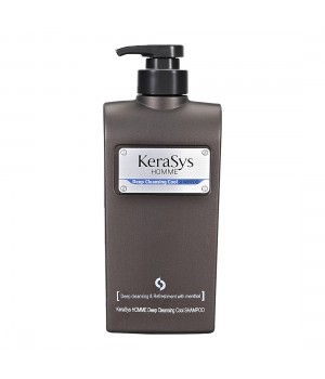 Kerasys Homme Deep Cleansing Cool Шампунь для волос "Освежающий для мужчин" 550 мл