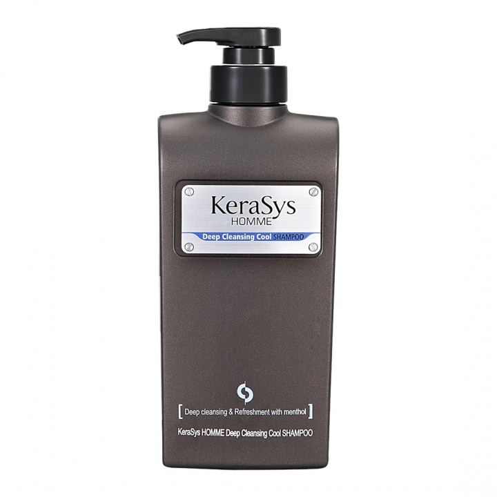 Kerasys Homme Deep Cleansing Cool Шампунь для волос "Освежающий для мужчин" 550 мл