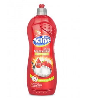 ACTIVE Гель для мытья посуды "Клубника и малина", 750 мл Red ACTIVE Гель для мытья посуды "Клубника и малина", 750 мл Red