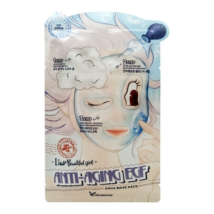 Elizavecca Маска для лица трехступенчатая Anti-Aging EGF Aqua Mask Pack 25 мл