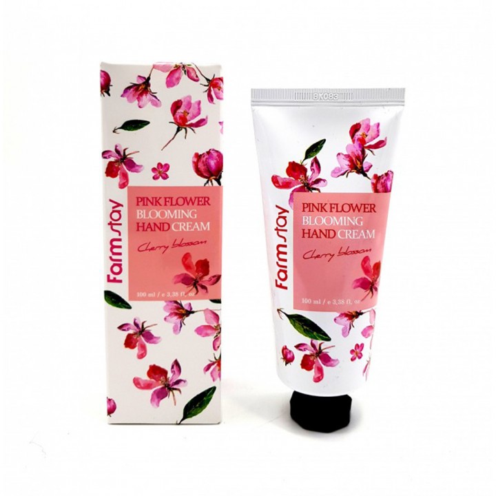 Farmstay Крем для рук с сакурой Pink Flower Blooming Hand Cream Cherry Blossom 100 мл