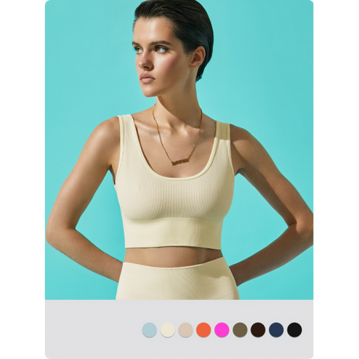 Майка модель «Кроп-топ» женская О_MINIMI Mi 1141AS Fresh Mi 1141AS Fresh Майка «Кроп Топ» Jeans 46 (M)¶