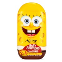 ACTIVE Детский шампунь и кондиционер 2в1 "Sponge Bob", 280 мл.