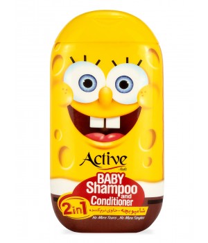 ACTIVE Детский шампунь и кондиционер 2в1 "Sponge Bob", 280 мл.