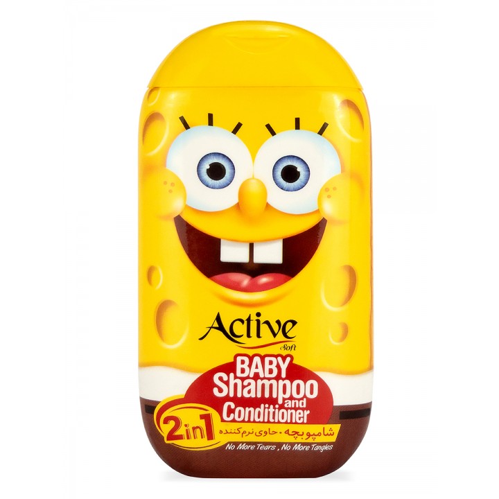 ACTIVE Детский шампунь и кондиционер 2в1 "Sponge Bob", 280 мл.