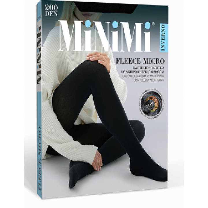 Minimi Колготки FLEECE MICRO 200 Nero 4