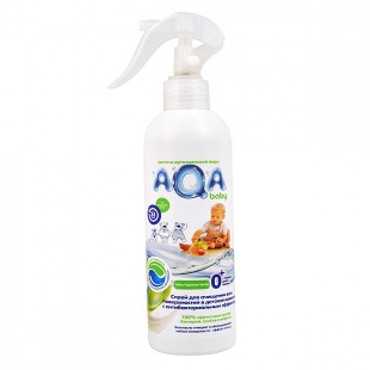 AQA baby Антибактериальный спрей для очищения всех поверхностей в детской комнате 300 мл