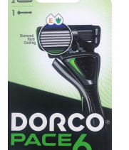 DORCO SXA1002 Станок  PACE 6  NEW (санок + 2 кассеты) сисема, 6 лезвий + 1лезвие-триммер, 