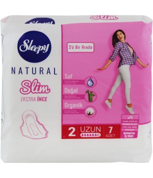 Прокладки гигиенические Sleepy Natural Long 280мм 7шт