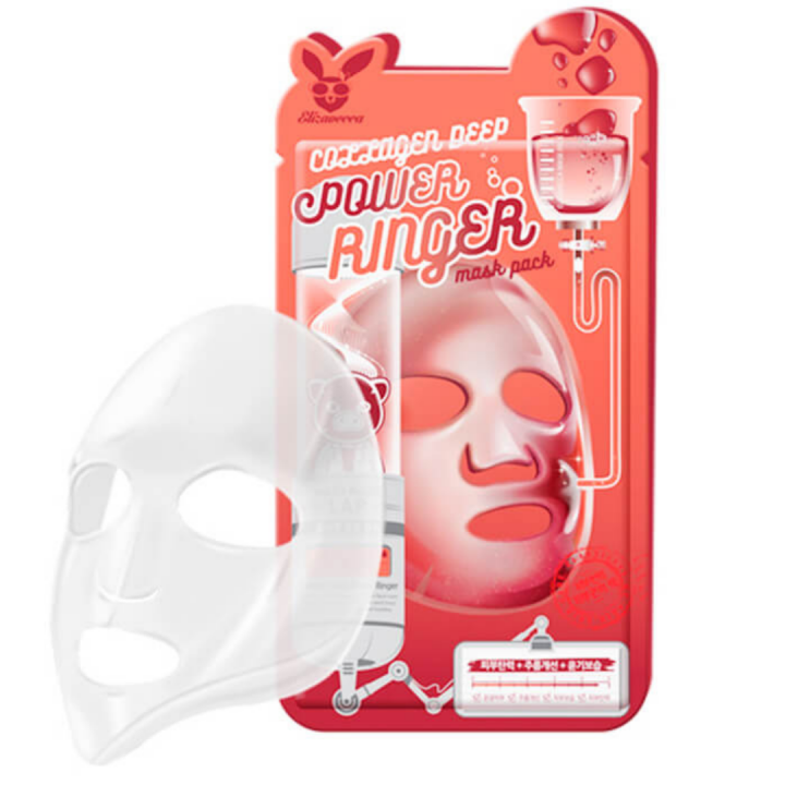 Elizavecca Маска для лица тканевая с коллагеном Collagen Deep Power Ringer Mask Pack 23 мл