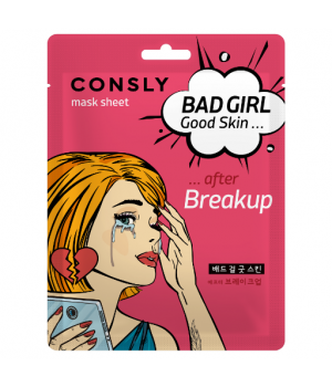 Consly Тканевая маска BAD GIRL - Good Skin после расставания, 23 мл.