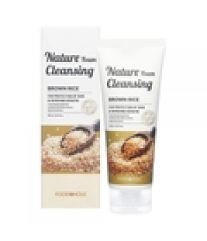 FOODAHOLIC NATURE FOAM CLEANSING #BROWN RICE Увлажняющая пенка для умывания с экстрактом коричневого риса