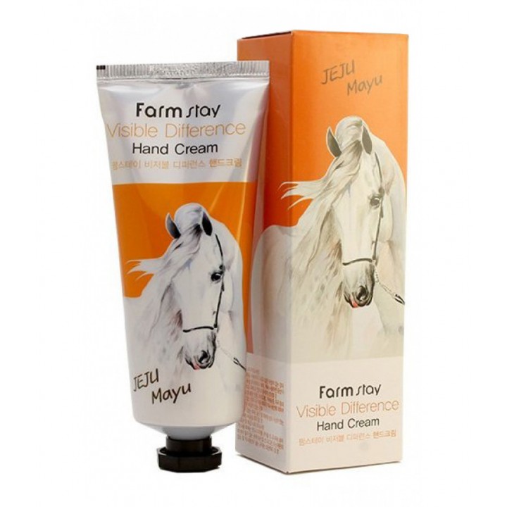 Farmstay Крем для рук с лошадиным маслом Visible Difference Hand Cream Horse Oil 100 мл
