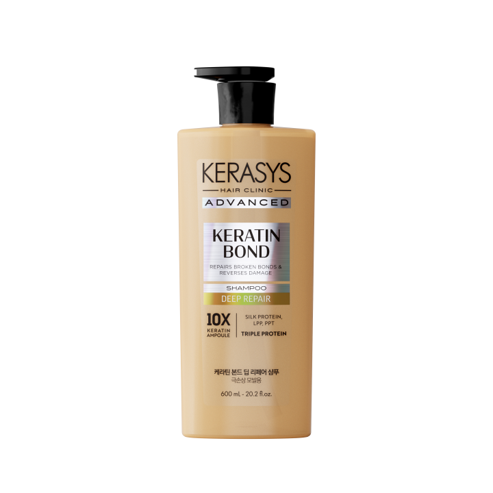 KeraSys Шампунь Керасис Advanced Keratin Bond ГЛУБОКОЕ ВОССТАНОВЛЕНИЕ 600 мл