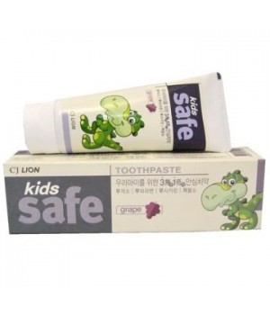 LION KIDS SAFE Детская зубная паста со вкусом винограда 90g