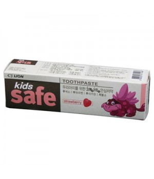 LION KIDS SAFE Детская зубная паста со вкусом клубники 90g