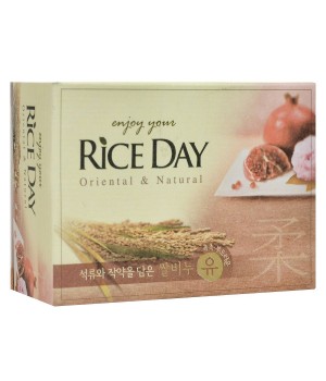 Lion Rice Day Мыло туалетное с экстрактом граната и пиона 100 г