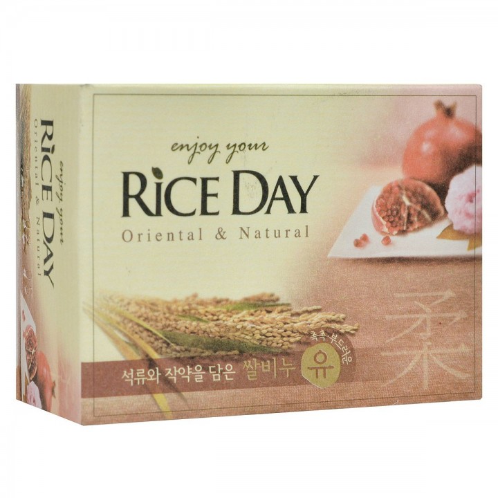 Lion Rice Day Мыло туалетное с экстрактом граната и пиона 100 г
