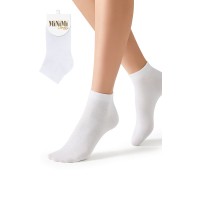 Minimi Носки COTONE 1201 однотонный укороченный Bianco 39/41