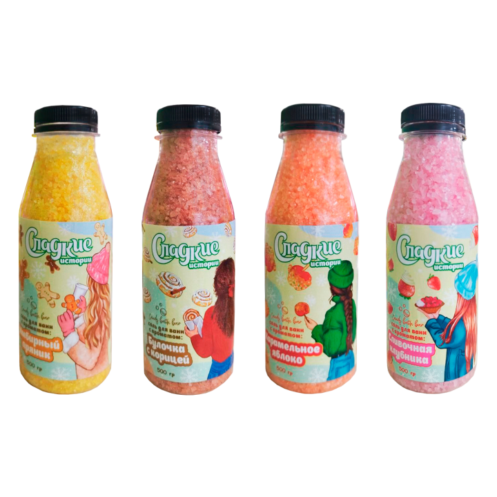 Лаборатория Катрин Соль для тела Candy bath bar "Имбирный пряник" 500 г^