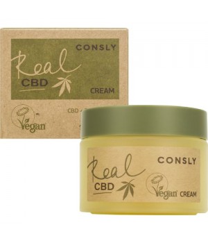 Consly Балансирующий крем Vegan «Real CBD» для проблемной кожи с канабидиолом и растительным скваланом, 50 мл.