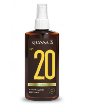 Krassa Масло-Активатор Загара SPF 20, 150 мл с маслом Макадамии