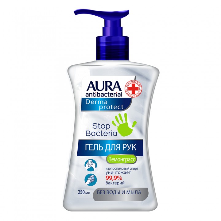 Aura Antibacterial Derma Protect Антибактериальный гель для рук 250 мл