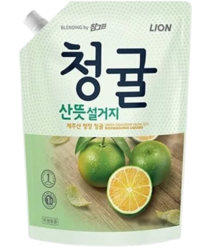 LION BLENDING Средство для мытья посуды с экстрактом японского мандарина "Chamgreen" 1000мл 