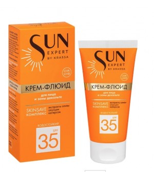 Krassa SUN EXPERT Крем-флюид для лица и зоны декольте SPF 35, 50 мл