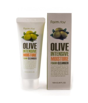 Farmstay Пенка для умывания с экстрактом оливы Olive Intensive Moisture Foam Cleanser 100 мл