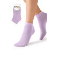 Minimi Носки COTONE 1201 однотонный укороченный Lilla 35/38