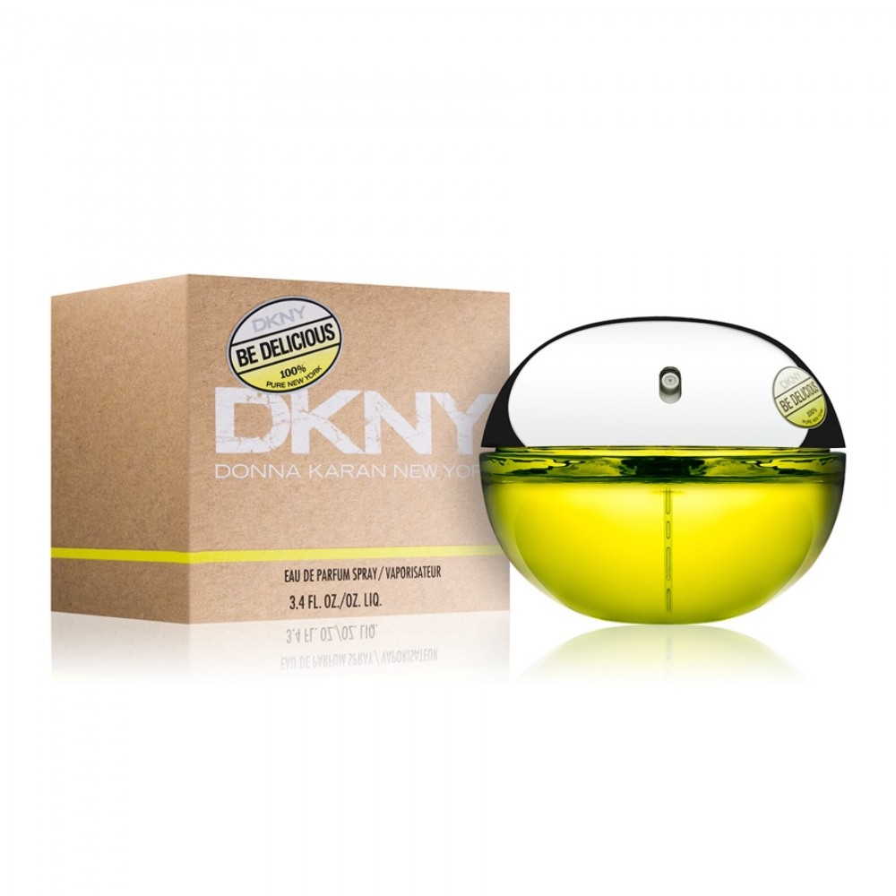 Dkny be delicious зеленое. DKNY be 100 delicious. Donna Karan be delicious 100 мл. Духи Донна Каран зеленое яблоко. Donna Karan DKNY be delicious.