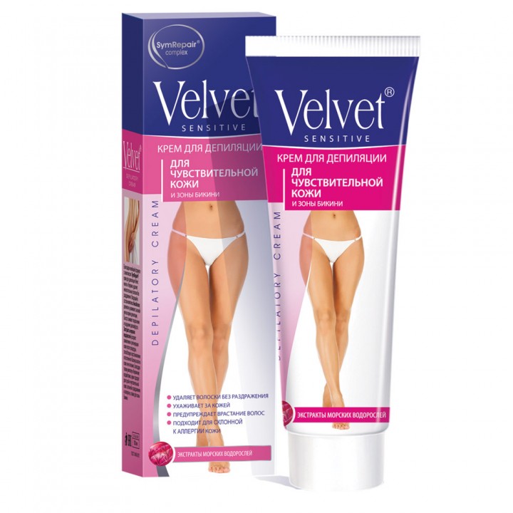 Velvet Крем для депиляции для чувствительной кожи и зоны бикини 100 мл