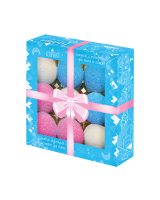 02027 Лаборатория Катрин Набор шаров для ванн Candy bath bar 360г "Бурлящие снежки" 