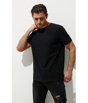 Фуфайка (футболка) мужская О_OMSA FOR MEN OmT_U 1201Футболка Nero 44/S