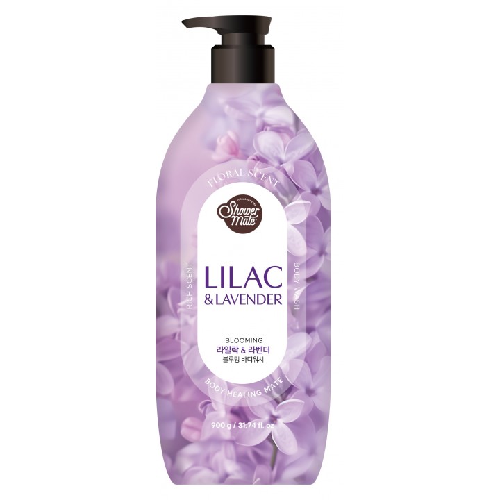 Shower Mate Гель для душа Flower Perfume ЛАВАНДА И СИРЕНЬ, 400 мл