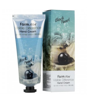 Farmstay Крем для рук с экстрактом черного жемчуга Visible Difference Hand Cream Black Pearl 100 мл