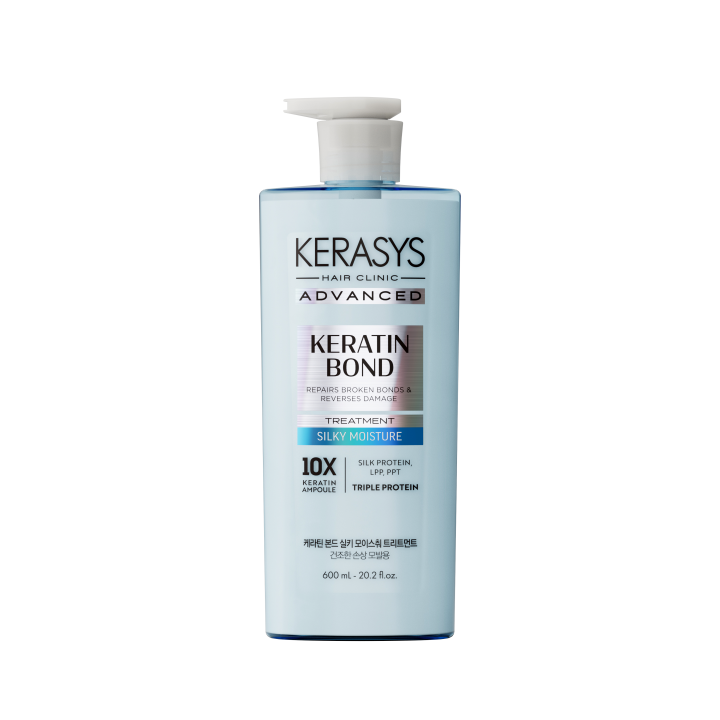 KeraSys Маска-уход Керасис Advanced Keratin Bond ШЕЛКОВОЕ УВЛАЖНЕНИЕ 600 мл