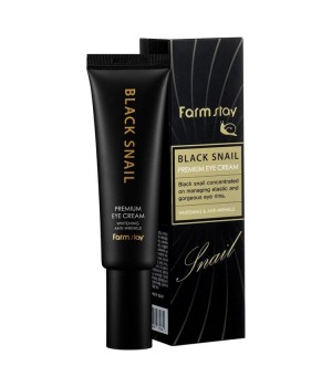 Farmstay Крем для интенсивного ухода за кожей век с муцином чёрной улитки Black Snail Premium Eye Cream 50 мл