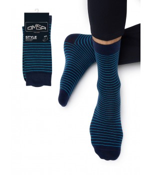 OMSA Носки STYLE 501 всесезон. в полоску Blu 39-41