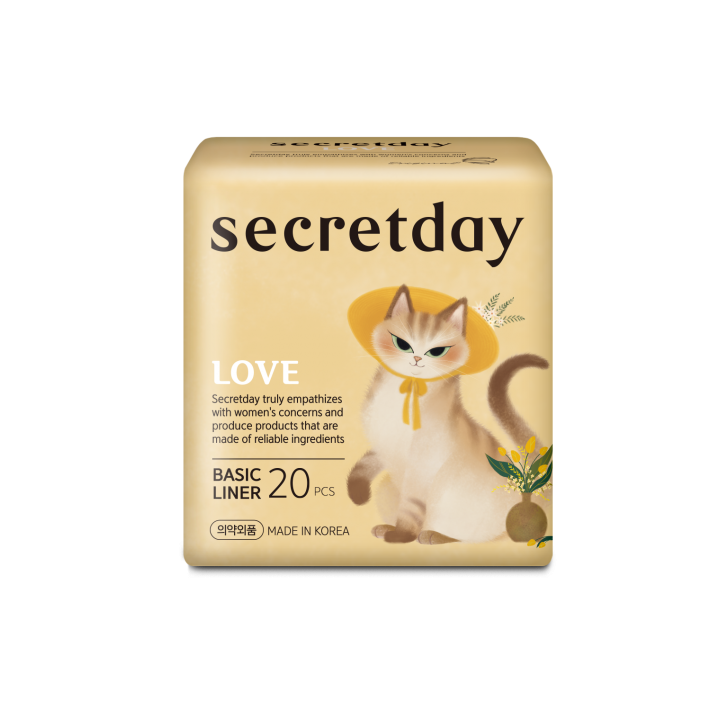 961402 SecretDay Прокладки женские ежедневные COTTON, Basic Liner, 20 шт