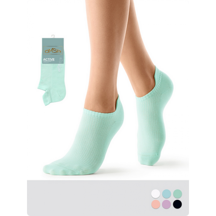 403954 Носки жен.OMSA ACTIVE 155 укороченные - основание сетка с фальшпяткой Lilla 35-38