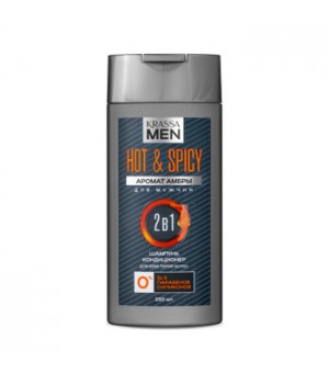 KRASSA MEN Hot & Spicy 2в1 Шампунь-кондиционер для волос, 250 мл 