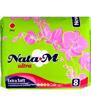 30755 NATAM Прокладки гигиенические 8шт Ultra Extra Soft дневные